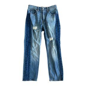 ABERCROMBIE & FITCH The High Rise Mom Crop Jeans Size 26/ 2 S